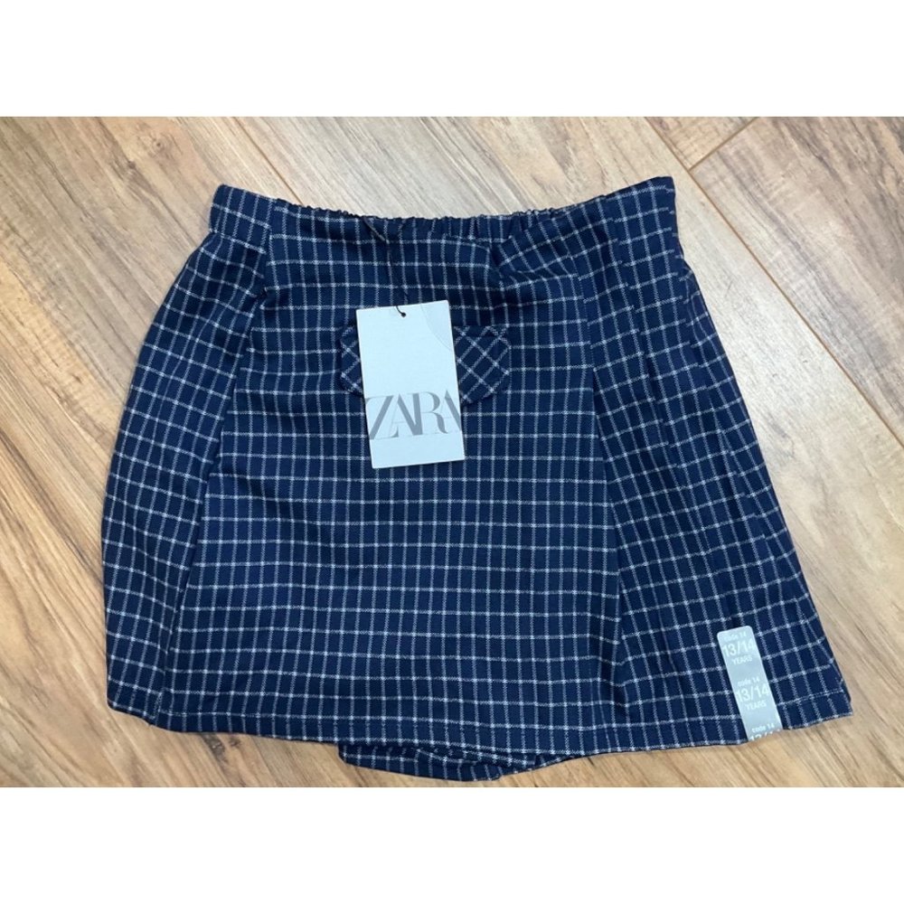 NWT Girls ZARA Navy Skort   Size 13-14